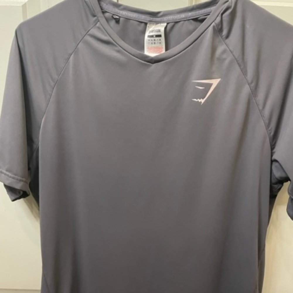 Grey Gymshark Sim Fit Shirt